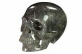 Realistic, Carved Smoky Quartz Crystal Skull #151172-2